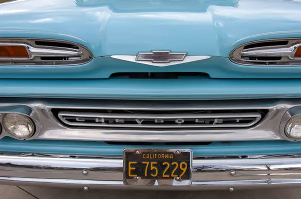 Синій Автомобіль Крупним Планом — стокове фото