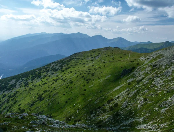 Szczyty Górskie Wysokich Tatrzach Słowacji — Zdjęcie stockowe