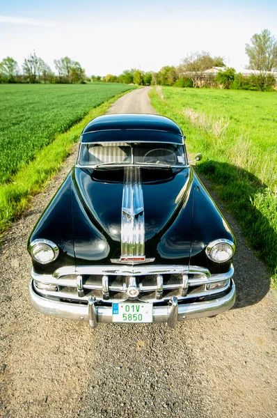 Vintage Car Field Royalty Free Stock Images