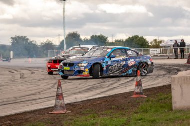 kiev, ukraine - Kasım 23, 2017: Ukrayna şampiyonasında drift