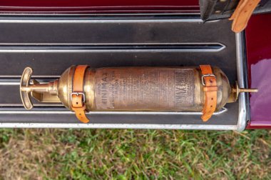 Eski antika itfaiye motoru