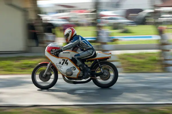 Şehirde Motosiklet Yarışı — Stok fotoğraf