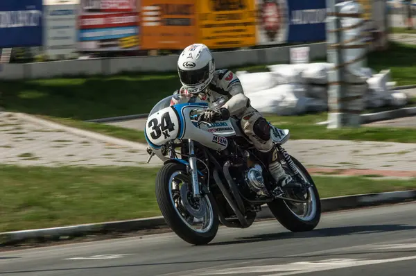 オデッサ ウクライナ チャンピオンシップ オートバイ バイクでオートバイでレースをする — ストック写真