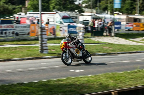 Мотоцикл Гоночній Трасі — стокове фото
