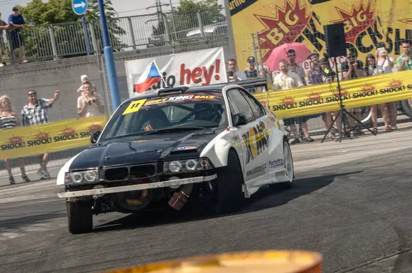 Odessa Ukraina Sierpień Pokaz Samochodów Wyścigi Samochodowe Dorosłych Kierowców Samochodów — Zdjęcie stockowe
