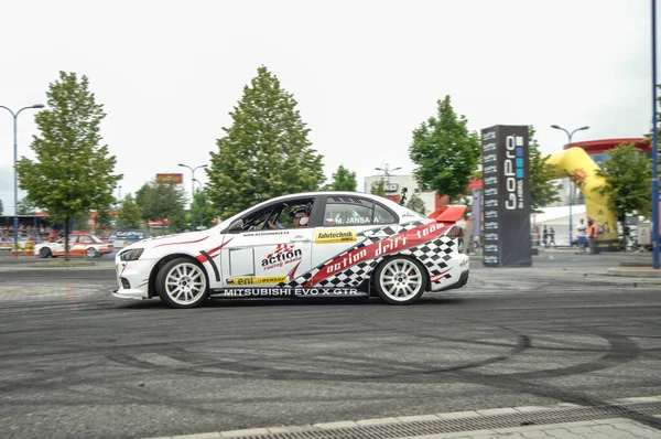 Riga Latvia Rally Automobilistico Con Rally Sportivo — Foto Stock