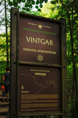 Slovenya Ulusal Parkları 'nda geziniyor.