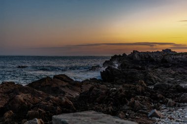 Denizde güzel bir gün batımı