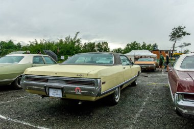 Amerikan araba fuarındaki klasik arabalar.