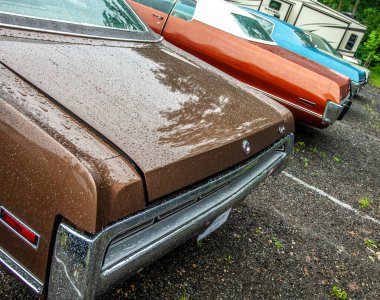 Klasik Ford araba dikiz aynası