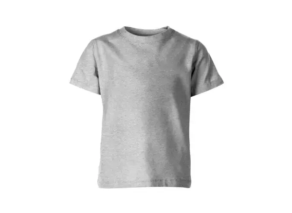 Gray Blank Shirt Wear Product Outfit Design Concept Mock White — Zdjęcie stockowe