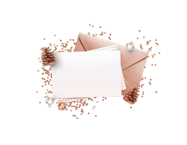 Bronz zarf ve boş memo kağıt sahte tasarım şablonu