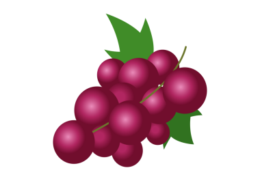 Yalıtılmış meyve eğimli mor üzüm demeti ikonu, sarmaşıktan kesilip şarap yapımında kullanılan gibi.