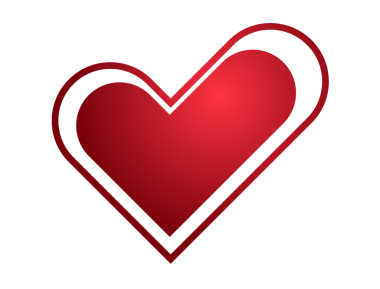 İzole edilmiş Y2K gradyan kırmızı retro kalp ve yıldız simgesi