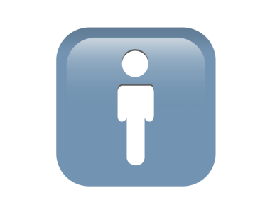 İzole edilmiş mavi adam tuvaleti köşedeki kare ikon düğmesi insan resmi ile umumi tuvaletler, tuvaletler, tuvaletler, tuvaletler...