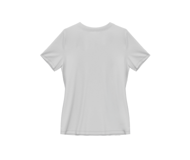 Açık gri, boş tişört, bel tarzı, kadınlar için giyilen şablon arka plan görüntüsü.