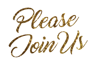 İzole edilmiş el yazısının altın parıltısı Lütfen bize katılın