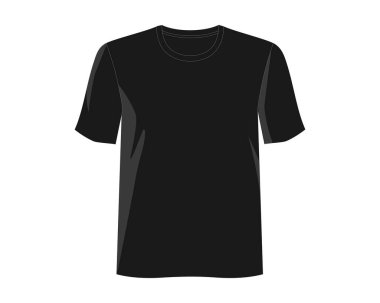 Siyah boş tişört tasarım konsepti için ürün kıyafeti giyiyor. 