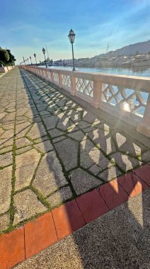 Dikey binalar, yat kulübü ve göl kenarındaki patika yolları.