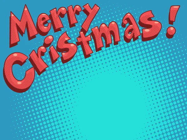 Nouvel Noël Père Noël Souhaite Joyeux Noël Bande Dessinée Pop Illustrations De Stock Libres De Droits