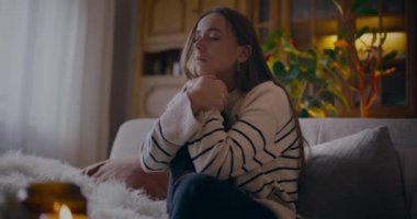 Unhappy Depressed Pensive Upset Woman Portrait