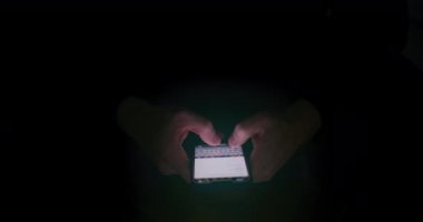 Modern Woman Browsing Social Media Texting Shopping Online Using Smartphone