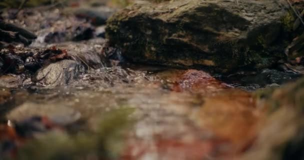 Свіжий Водоспад Розташований Самому Серці Гір Забезпечує Мальовничу Сцену Каскадних — стокове відео