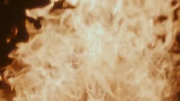 Hořící Oheň Krbu Zpomalení — Stock video