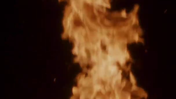 Hořící Oheň Krbu Zpomalení — Stock video