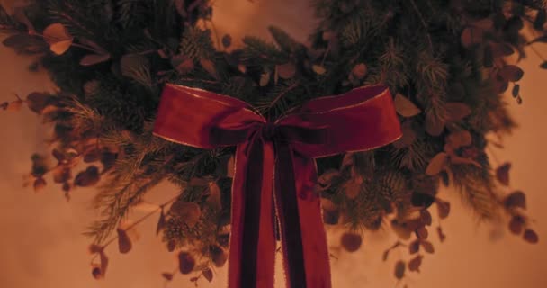 전통적인 크리스마스 장식의 크리스마스 Garland — 비디오