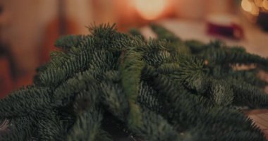 Noel Çam Ağacı Görünümü Xmas Çelengi Dekorasyonları İçin