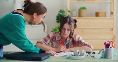 Sinirli bir öğretmen genç bir öğrenciye özel ders vermeye çalışırken, etkin eğitim desteği sağlamada zorluklarla karşılaşıyor.