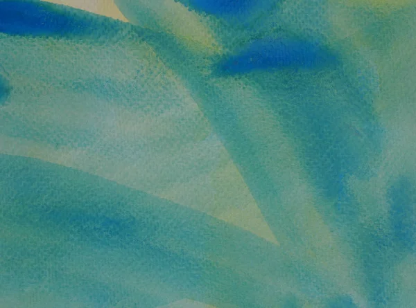 Абстрактный Фон Текстура Картины Синий Желтым Зеленым Цветом Потока Белом — стоковое фото