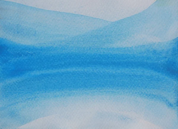 Абстрактный Фон Текстурный Рисунок Синий Цветовой Поток Белом Фоне Акварельный — стоковое фото