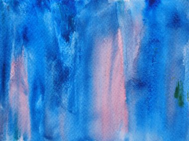 Bright with colorful watercolor stroke and spray on paper , Abstract background and texture by hand drawn blue with red with purple and pink color liquid drip