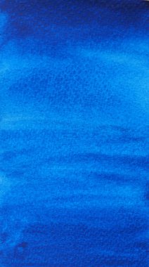 Soyut arkaplan ve doku deseni mavi renk akışı, resimli suluboya el çizimi ve kağıda boyanmış.