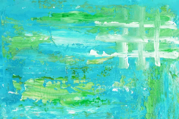 Moderna Pittura Astratta Blu Verde Sfondo — Vettoriale Stock
