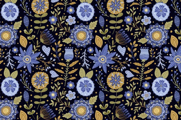 Şirin Modern Mavi Çiçeksiz Desen