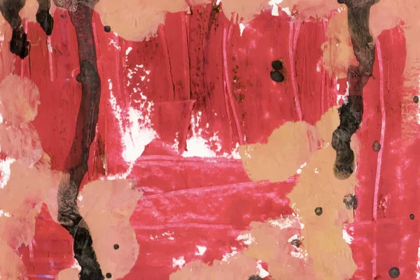 Artystyczne Różowe Czarne Abstrakcyjne Tło Malarstwa — Wektor stockowy