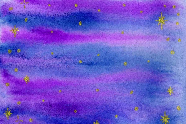 Фіолетовий Абстрактний Живопис Акварельний Фон — стоковий вектор