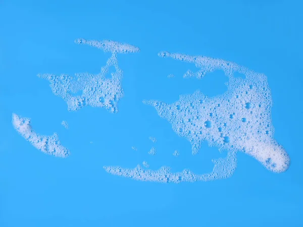 Вид Зверху Рідка Біла Піна Мила Або Шампуню Або Гелю — стокове фото