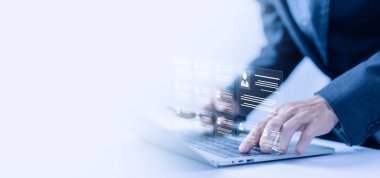 İnsan kaynakları yöneticisi konsepti. İnsanları yönetme, müşteri toplama ve işe alma süreci. İK işi, şirket servisinin dünya çapında ağ bağlantıları var. İnsan yöneticisi çevrimiçi dijital teknoloji