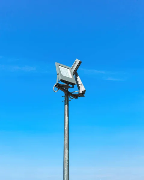 Pillar Modern Led Lantern Blue Sky — Stock fotografie