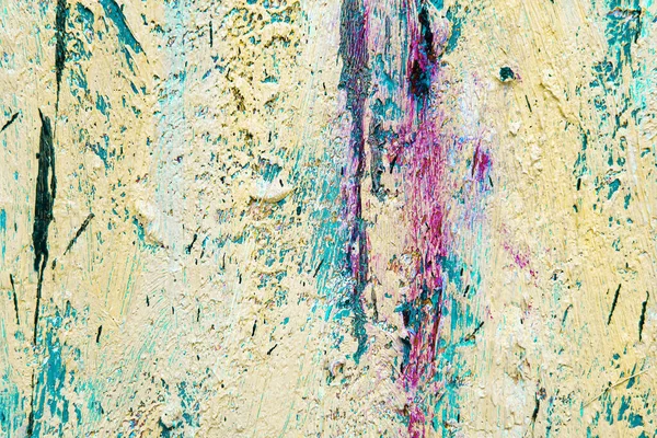Барвистий Абстрактний Олійний Живопис Художній Фон Текстура Полотна Олійної Фарби — стокове фото
