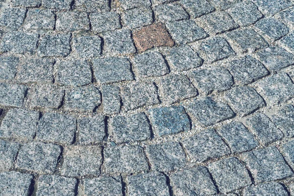 Texture Stone Old Monotonous Pavement Perspective — Stock Photo, Image