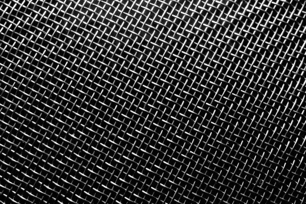 Monochrome Texture Shiny Metal Colander Grate Abstract Background Design — Stock fotografie