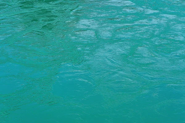 Texture Waves Turquoise Color Fast Flowing Water River Abstract Nature — ストック写真