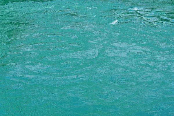 Texture Waves Turquoise Color Fast Flowing Water River Abstract Nature — 图库照片