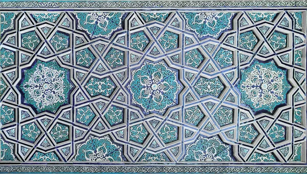 Stock image Geometric traditional Islamic ornament. Fragment of a ceramic mosaic.Abstract background.