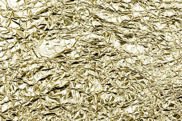 Textura Folha Dourada Amassada Chantagem Abstrata Dourada Para Design — Fotografia de Stock